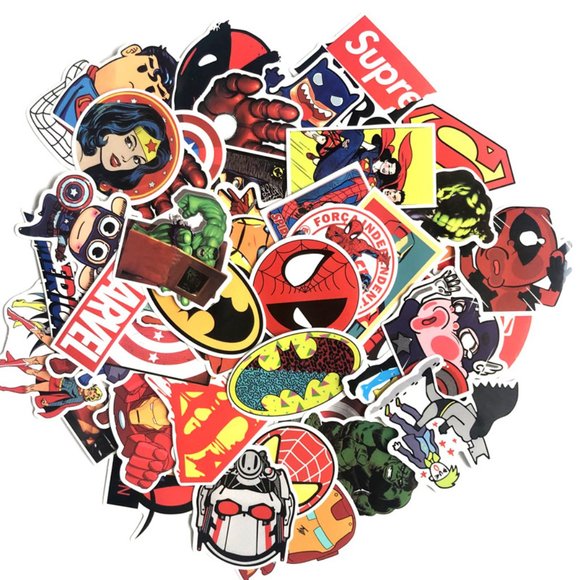 Other | Marvel Dc 5pcs Sticker Set | Poshmark